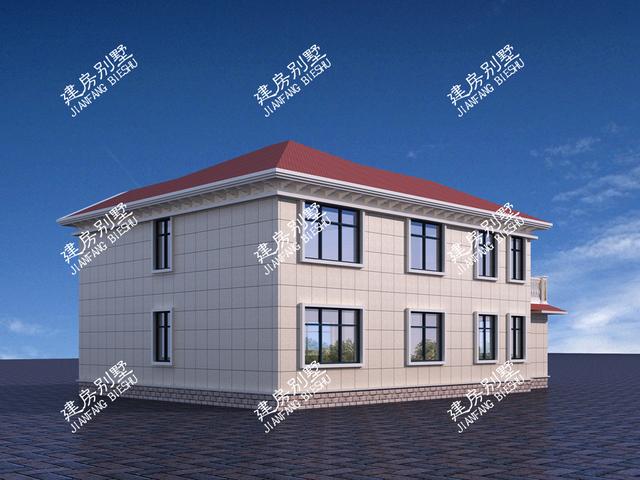 農(nóng)村二層自建房，最受農(nóng)村人歡迎的一款，帶超大景觀露臺(tái)，太完美啦。