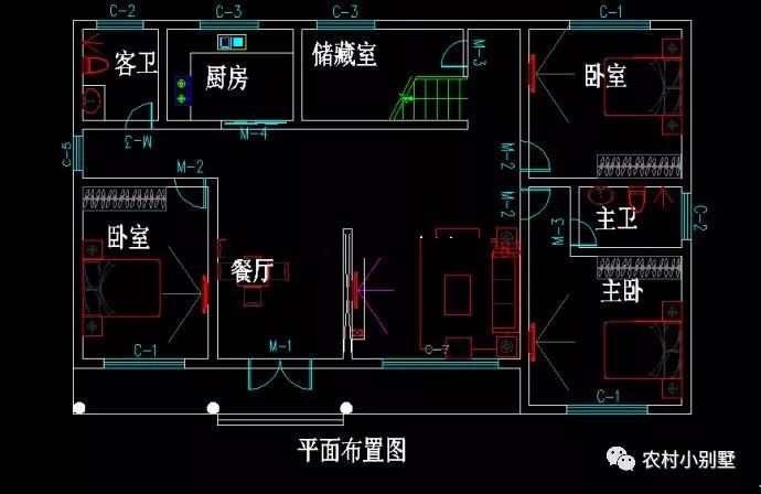 16X10米一層田園風(fēng)格帶閣樓農(nóng)村別墅圖，造價(jià)：12萬(wàn)左右