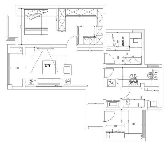 116平三室裝修，選用了宜家風(fēng)的北歐風(fēng)格，簡(jiǎn)單又有創(chuàng)意，每個(gè)小擺件都會(huì)有生命，平靜且安然，你喜歡這樣的裝修嗎？