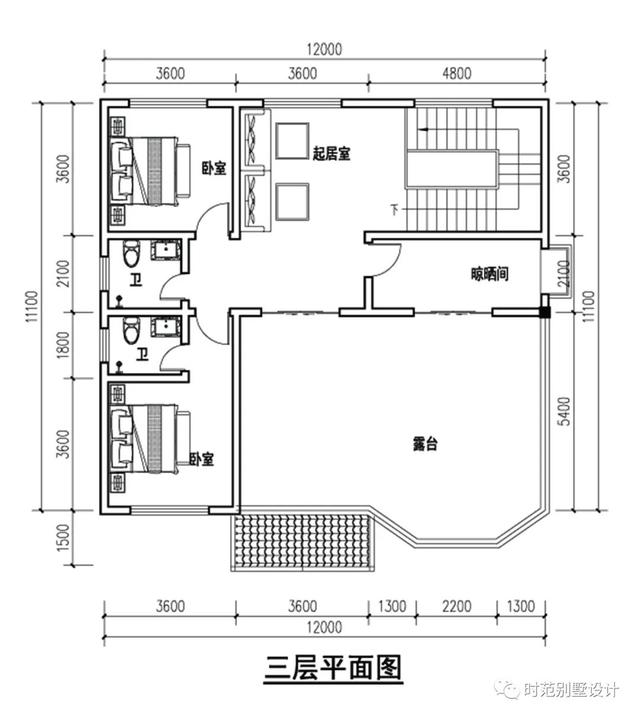 三層歐式別墅設(shè)計(jì)圖，帶書房+大露臺(tái)，豪華大氣，農(nóng)村建房的不二之選。