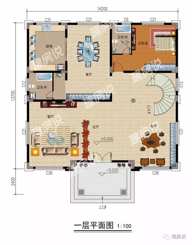 五款三層別墅設(shè)計圖，不但漂亮又實用，花錢不多，戶型也贊！