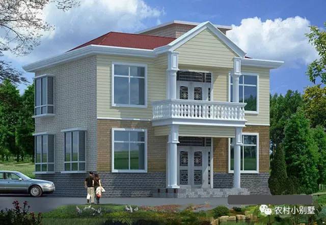 10.7x8米經(jīng)濟(jì)型中式農(nóng)村二層小樓圖，15萬全部搞定