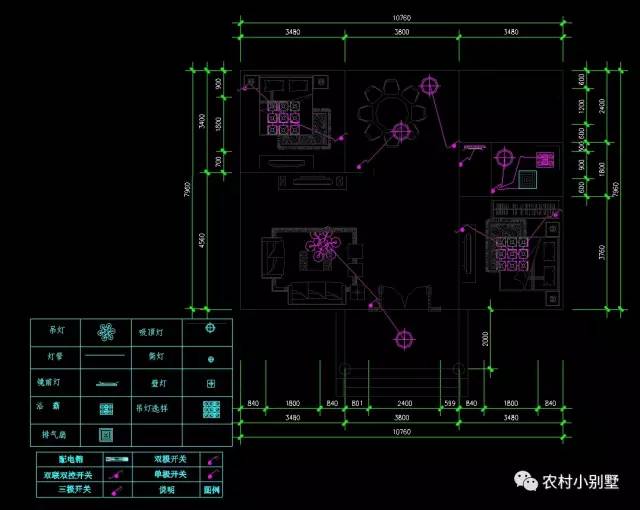 10.7x8米經(jīng)濟(jì)型中式農(nóng)村二層小樓圖，15萬全部搞定