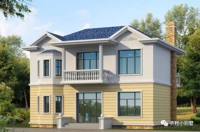 11X8.5米普通二層農(nóng)村小樓圖，不用攢錢(qián)也能建得起