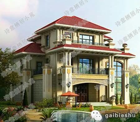 三層帶挑空客廳農(nóng)村自建房，豪華大氣，造價(jià)40萬(wàn)，合適農(nóng)村建房。