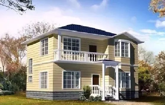 占地120平普通二層房屋設(shè)計(jì)圖，戶型符合農(nóng)村生活需求