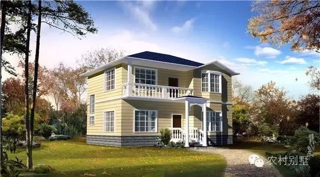 占地120平普通二層房屋設(shè)計(jì)圖，戶型符合農(nóng)村生活需求