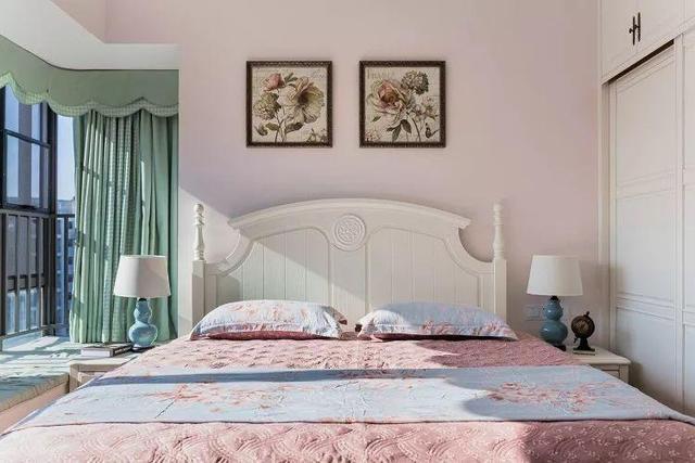 110平三居室美式風(fēng)格裝修，設(shè)計(jì)師的設(shè)計(jì)太棒了，尤其是臥室，很漂亮！