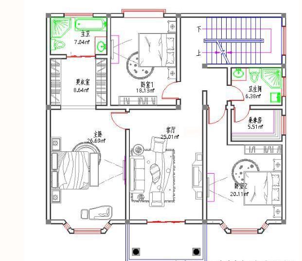 占地160平方米的三層農(nóng)村自建房，造價(jià)45萬以內(nèi)，時(shí)尚大氣，富有特色。