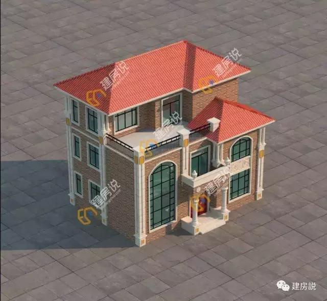 帶露臺的兩款三層別墅設計圖，簡單漂亮又劃算，造價都是30萬左右。