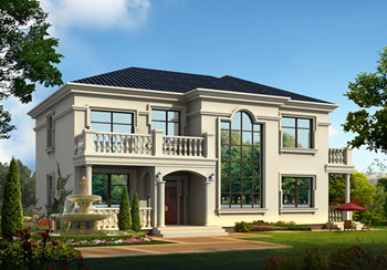 簡單大氣的農(nóng)村二層樓設計圖，二層歐式農(nóng)村別墅設計圖