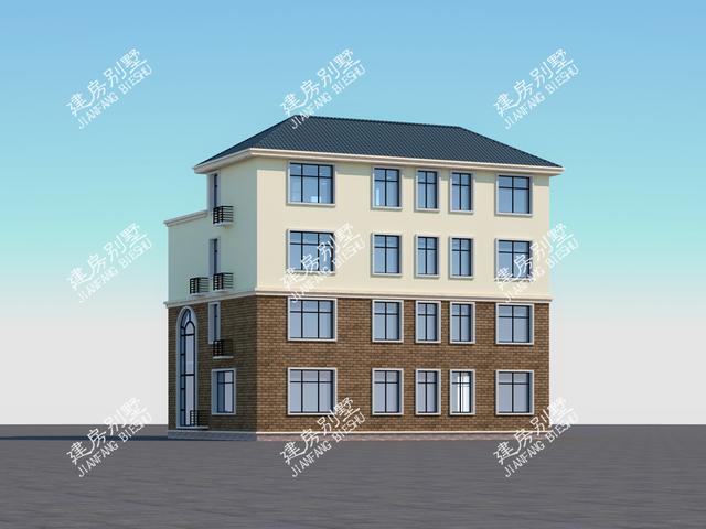 簡單歐式四層別墅設(shè)計(jì)圖，內(nèi)設(shè)計(jì)旋轉(zhuǎn)樓梯也是完美，真的是一房一個(gè)經(jīng)典。