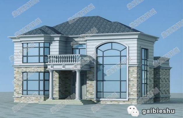 簡(jiǎn)歐二層農(nóng)村自建房，大氣美觀，主體造價(jià)32萬(wàn)左右