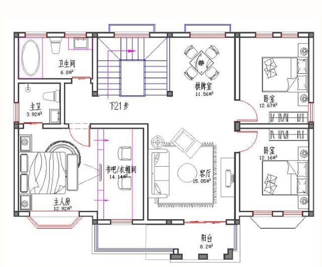 二層新農村別墅設計圖，地中海風格，古樸美觀，造價20萬。