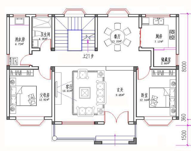 二層新農村別墅設計圖，地中海風格，古樸美觀，造價20萬。