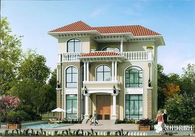 12款農(nóng)村蓋房三層小樓房設(shè)計(jì)圖，全村搶著建