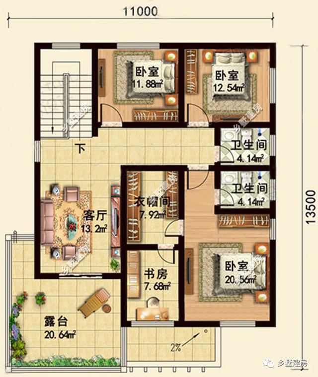兩棟都露臺(tái)+車庫(kù)的農(nóng)村別墅設(shè)計(jì)圖，僅僅需要20萬(wàn)哦，你心動(dòng)了嗎？