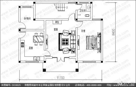 三層新農(nóng)村別墅設(shè)計圖，占地106.89平方米，特別大氣。