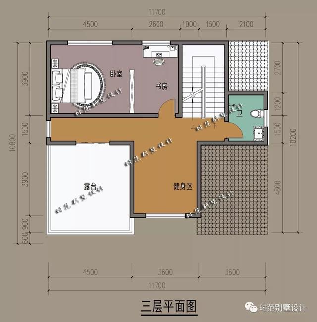 歐式三層別墅設(shè)計(jì)圖，外觀造型簡(jiǎn)潔大方，追求返璞歸真，向往田園生活。