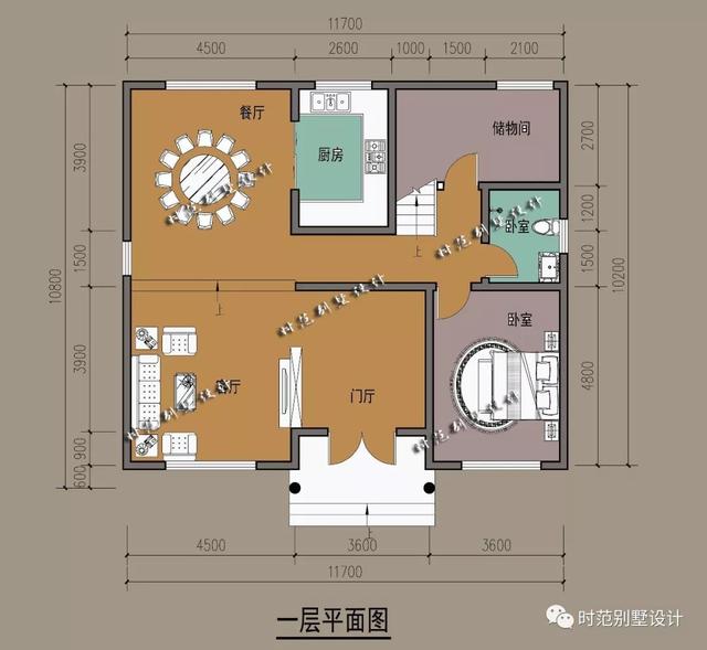 歐式三層別墅設(shè)計(jì)圖，外觀造型簡(jiǎn)潔大方，追求返璞歸真，向往田園生活。
