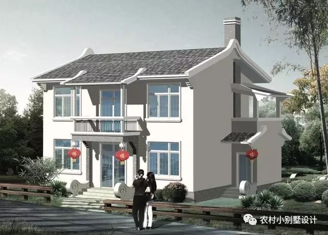 11X9米二層簡單農(nóng)村住宅圖，氣質(zhì)很適合農(nóng)村建