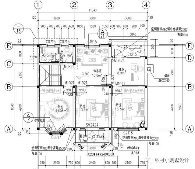 11X9米二層簡單農(nóng)村住宅圖，氣質(zhì)很適合農(nóng)村建