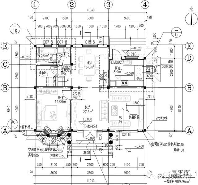 11X9米二層簡單農(nóng)村住宅圖，氣質(zhì)很適合農(nóng)村建