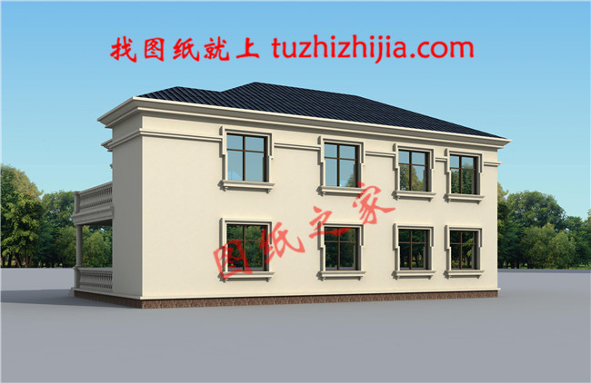 簡單大氣的農(nóng)村二層樓設(shè)計圖，二層歐式農(nóng)村別墅設(shè)計圖