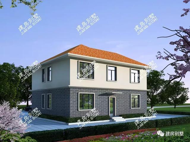 兩棟很實(shí)用的農(nóng)村二層別墅設(shè)計(jì)圖，第一棟不僅戶型通透且?guī)D(zhuǎn)樓梯設(shè)計(jì)。