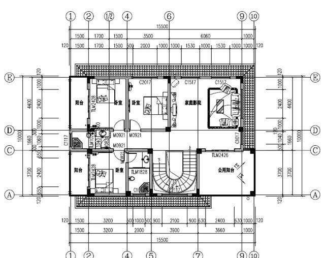 新農(nóng)村四層自建房，戶型設計極其豪華，帶挑空客廳+旋轉(zhuǎn)樓梯，主體造價100萬左右。