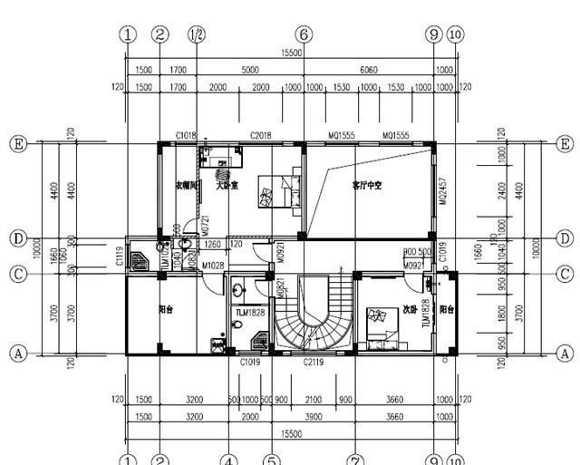 新農(nóng)村四層自建房，戶型設計極其豪華，帶挑空客廳+旋轉(zhuǎn)樓梯，主體造價100萬左右。