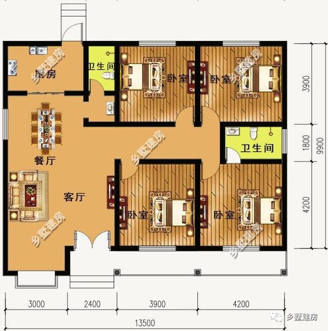 三棟農(nóng)村一層小平房，只需要11萬(wàn)就能建成，不僅經(jīng)濟(jì)實(shí)用，外觀還好看到爆炸！
