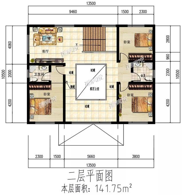 二層經(jīng)典的歐式別墅設(shè)計(jì)圖，經(jīng)典耐看，經(jīng)濟(jì)又實(shí)用。
