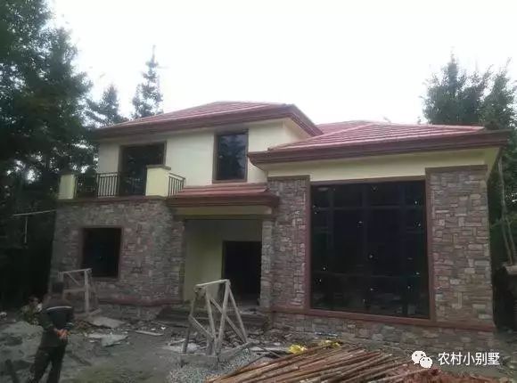 11X11米農(nóng)村自建2層現(xiàn)代別墅圖，全套圖附施工案例