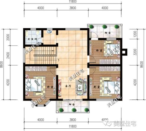 6款二層別墅設(shè)計(jì)圖，特意為小宅基地住戶(hù)設(shè)計(jì)，每套都戶(hù)型精美經(jīng)濟(jì)實(shí)用