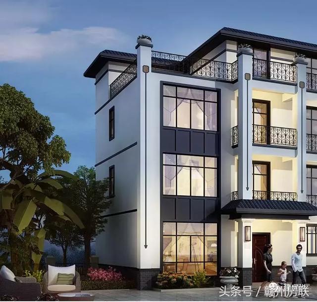 新中式別墅設(shè)計圖，建筑面積500平，配色經(jīng)典大方，表現(xiàn)出東方文化的內(nèi)斂氣質(zhì)