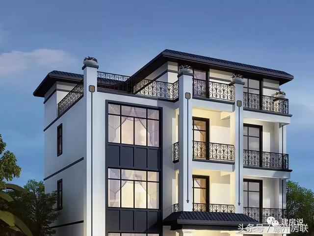 新中式別墅設(shè)計圖，建筑面積500平，配色經(jīng)典大方，表現(xiàn)出東方文化的內(nèi)斂氣質(zhì)