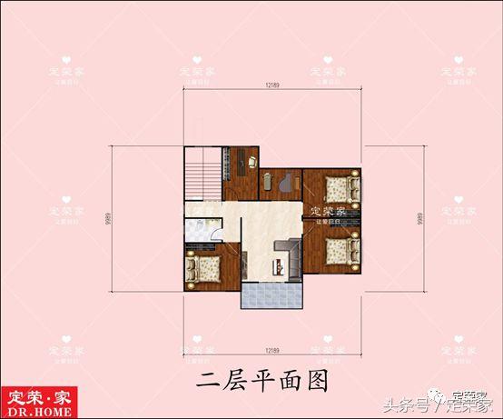 獨(dú)棟二層別墅設(shè)計(jì)施工圖，面積223.98㎡，外觀清新，內(nèi)部布局合理