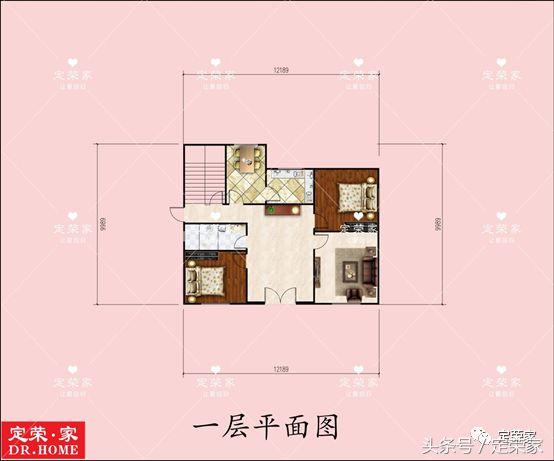 獨(dú)棟二層別墅設(shè)計(jì)施工圖，面積223.98㎡，外觀清新，內(nèi)部布局合理