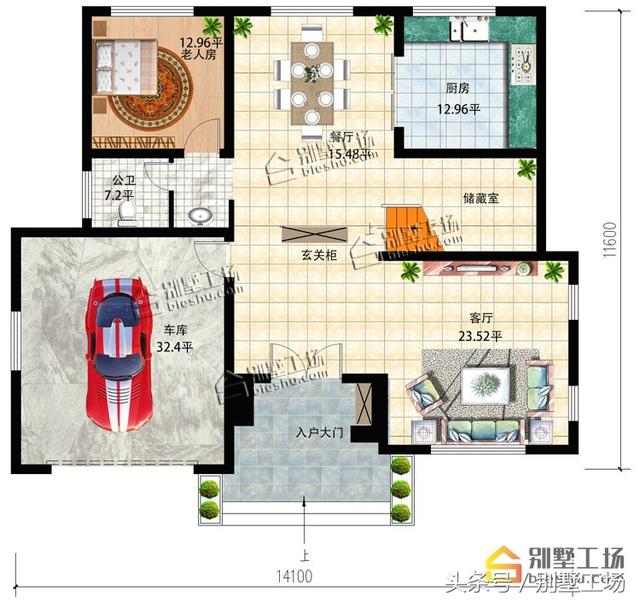 8款二層帶車庫的農(nóng)村別墅設(shè)計(jì)圖，建筑造價(jià)經(jīng)濟(jì)，帶車庫也很方便