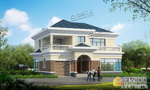 8款二層帶車庫的農(nóng)村別墅設(shè)計(jì)圖，建筑造價(jià)經(jīng)濟(jì)，帶車庫也很方便