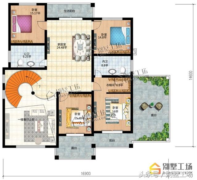 8款二層帶車庫的農(nóng)村別墅設(shè)計(jì)圖，建筑造價(jià)經(jīng)濟(jì)，帶車庫也很方便