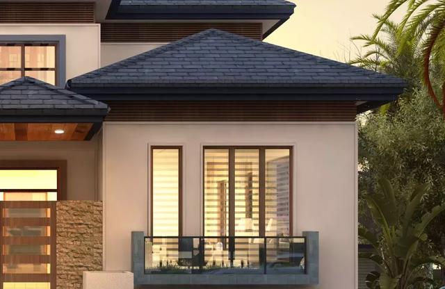 這款農(nóng)村別墅設(shè)計(jì)圖，13X16米，落地窗+涼亭設(shè)計(jì)，外觀和內(nèi)部都美