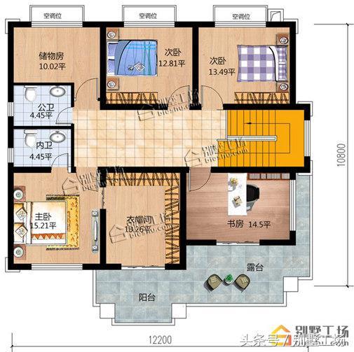 2024年新款農(nóng)村二層別墅戶型設(shè)計(jì)，帶超大臥室和露臺(tái)花園，你一定喜歡