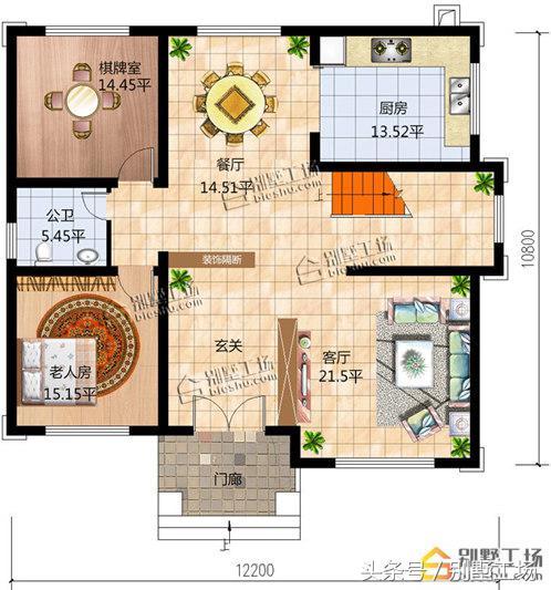 2024年新款農(nóng)村二層別墅戶型設(shè)計(jì)，帶超大臥室和露臺(tái)花園，你一定喜歡