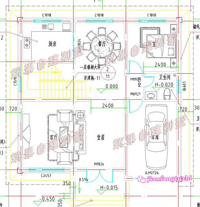 占地120平的二層農(nóng)村自建房，不僅外觀好看，室內(nèi)布局也非常好，主體造價(jià)才20萬。