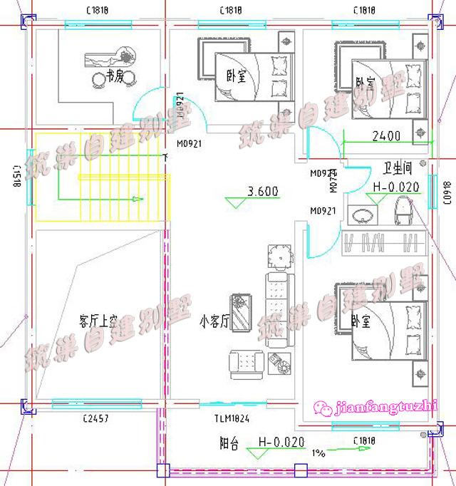 占地120平的二層農(nóng)村自建房，不僅外觀好看，室內(nèi)布局也非常好，主體造價(jià)才20萬。