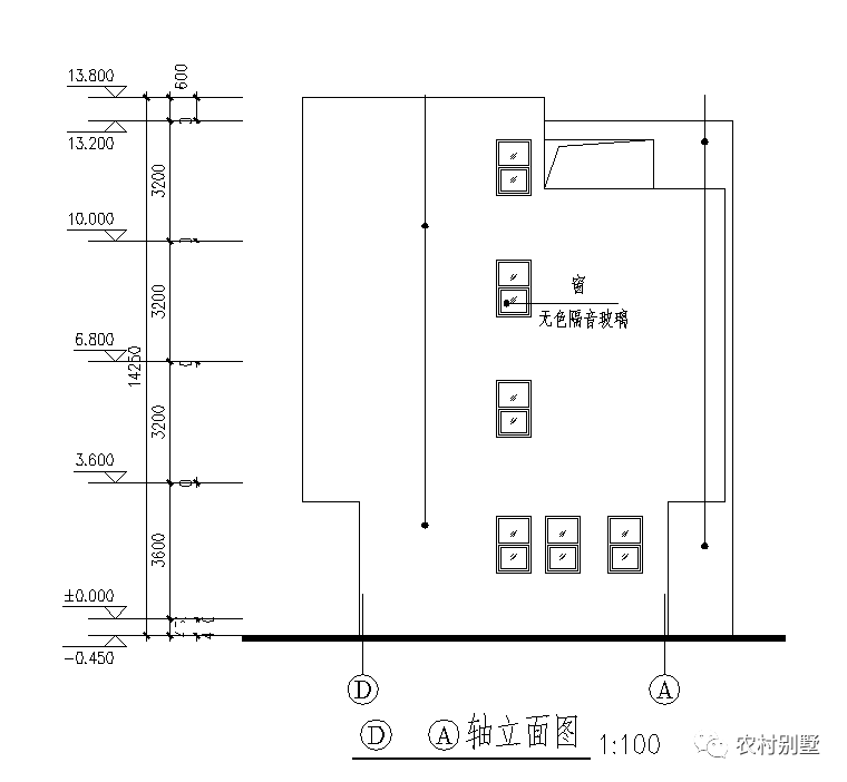 12x8現(xiàn)代四層米農(nóng)村自建房圖，可商住兩用