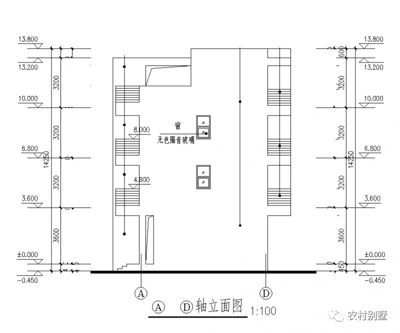 12x8現(xiàn)代四層米農(nóng)村自建房圖，可商住兩用