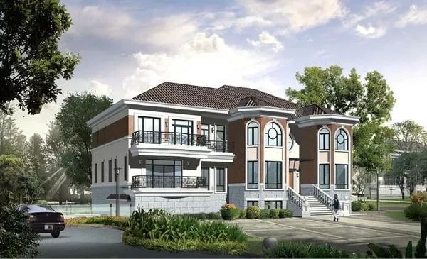 20x13米二層帶地下室別墅，復式客廳+雙車庫